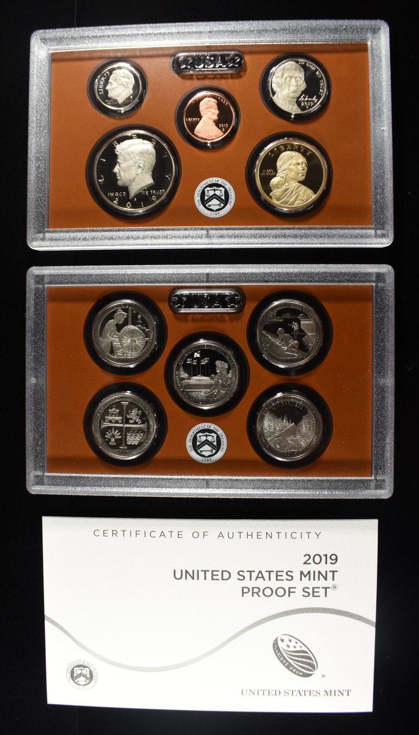 (2) 2019 MINT PROOF SETS
