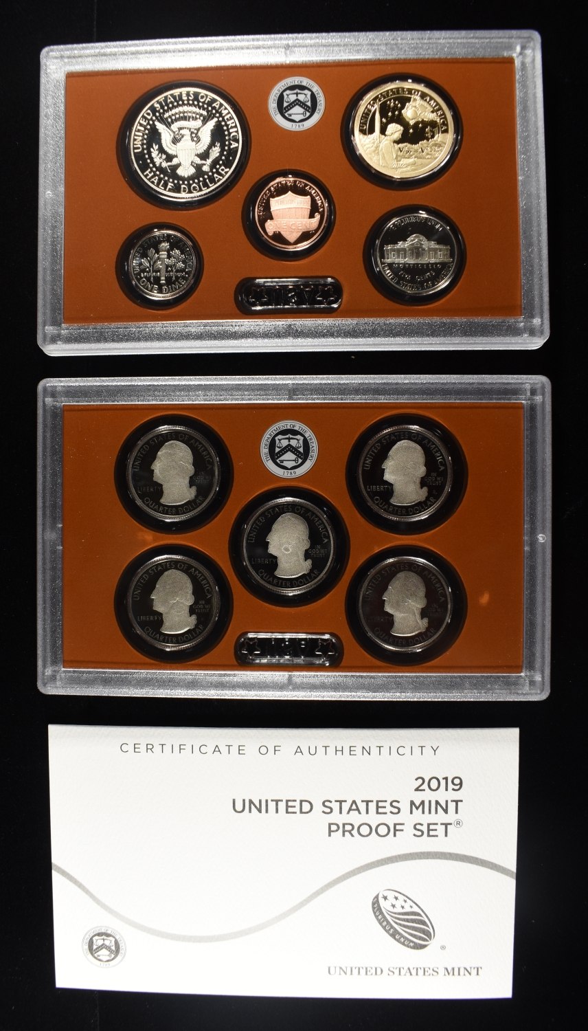 (2) 2019 MINT PROOF SETS