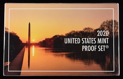 2020 PROOF SET. WEEKLY COIN & CURRENCY AUCTIONS ESTIMATE $75 - $100.