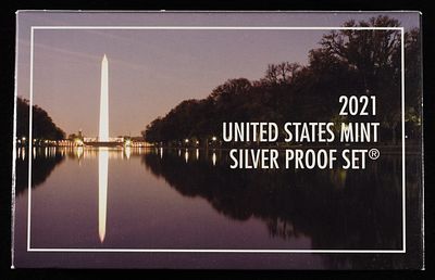 2021 SILVER PROOF SET. BID WITH SILVER CITY AUCTIONS ESTIMATE $120 - $170.