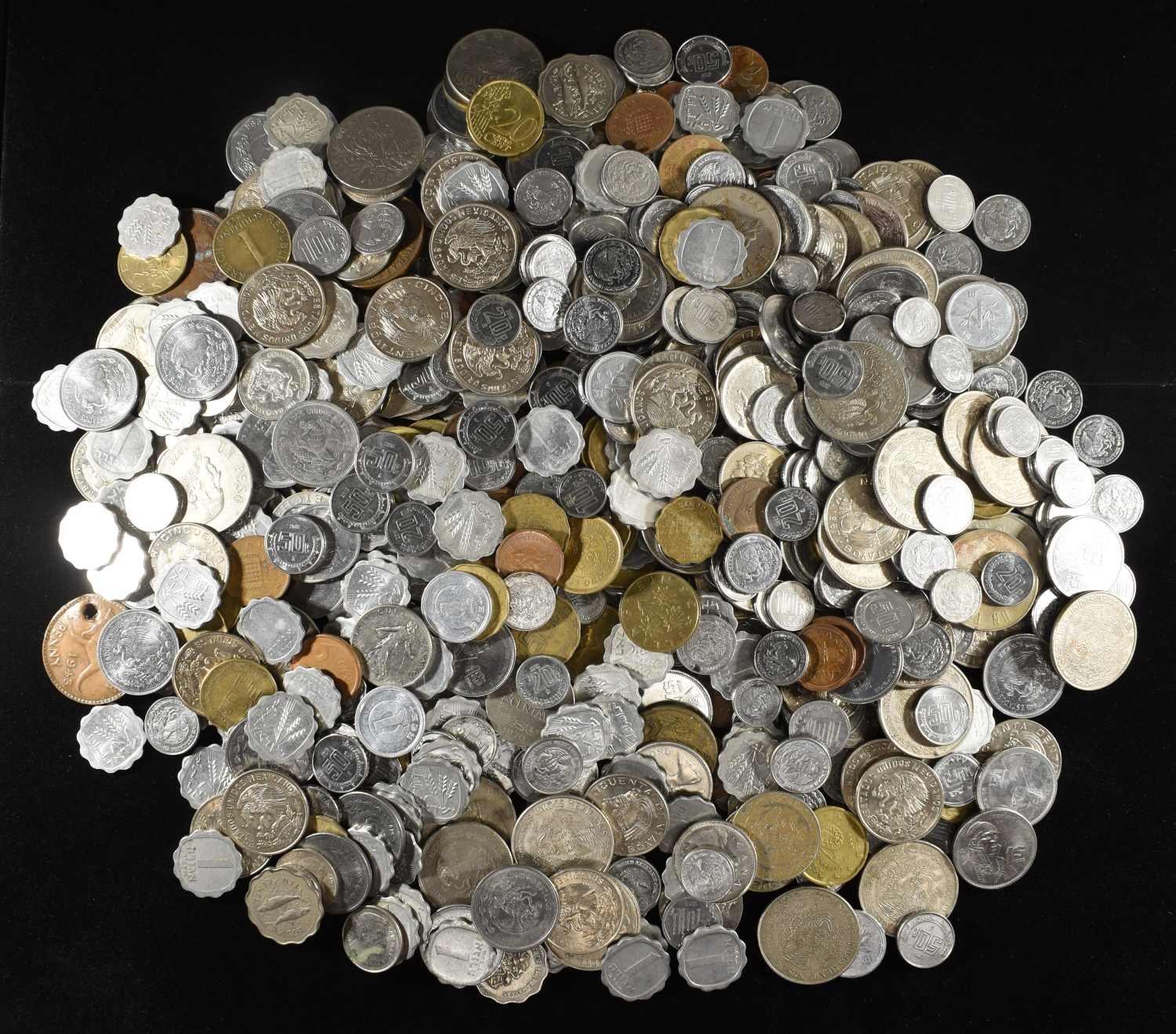 5 LB FOREIGN COINS NON- SILVER