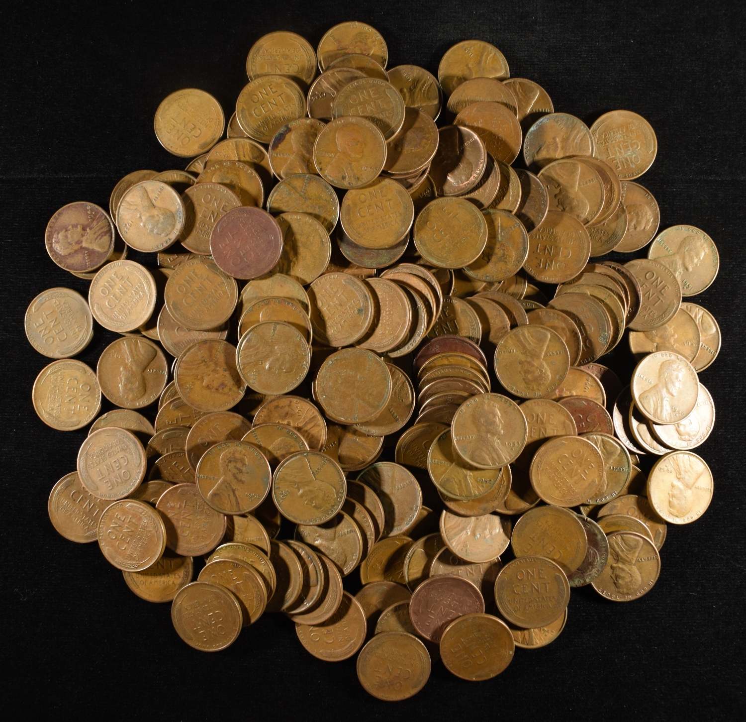200 "S" MINT WHEAT CENTS
