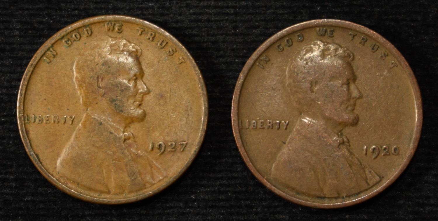 (94) WHEAT CENTS FROM THE 20'S