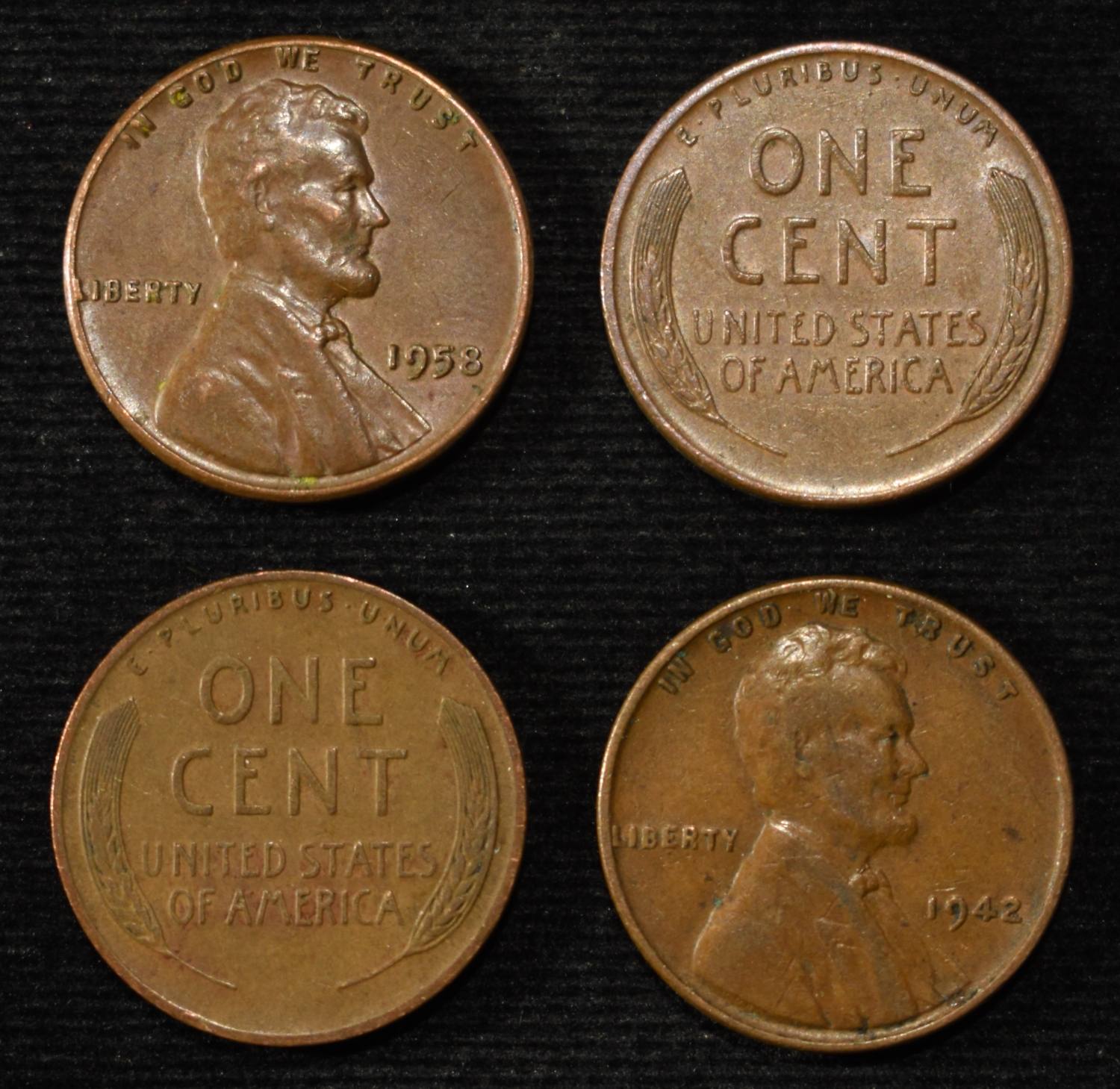 (500) 40'S & 50'S WHEAT CENTS