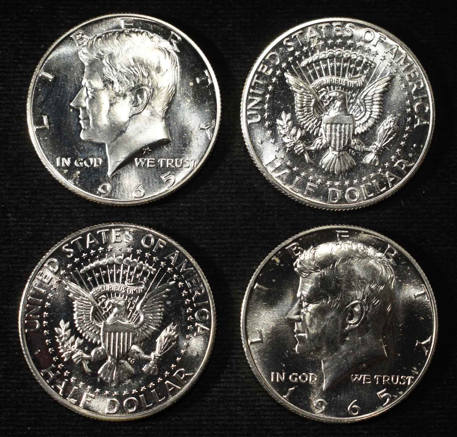 1965 KENNEDY HALF DOLLARS SMS ROLL