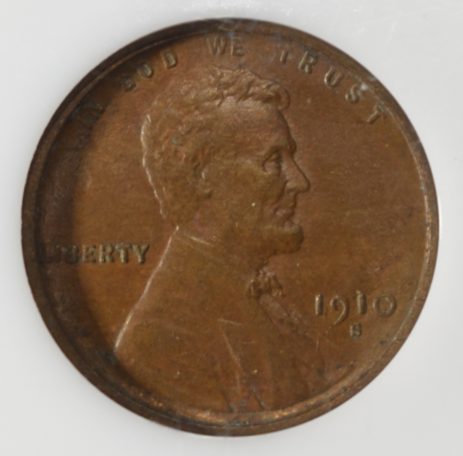 1910-S LINCOLN CENT PCI AU/BU