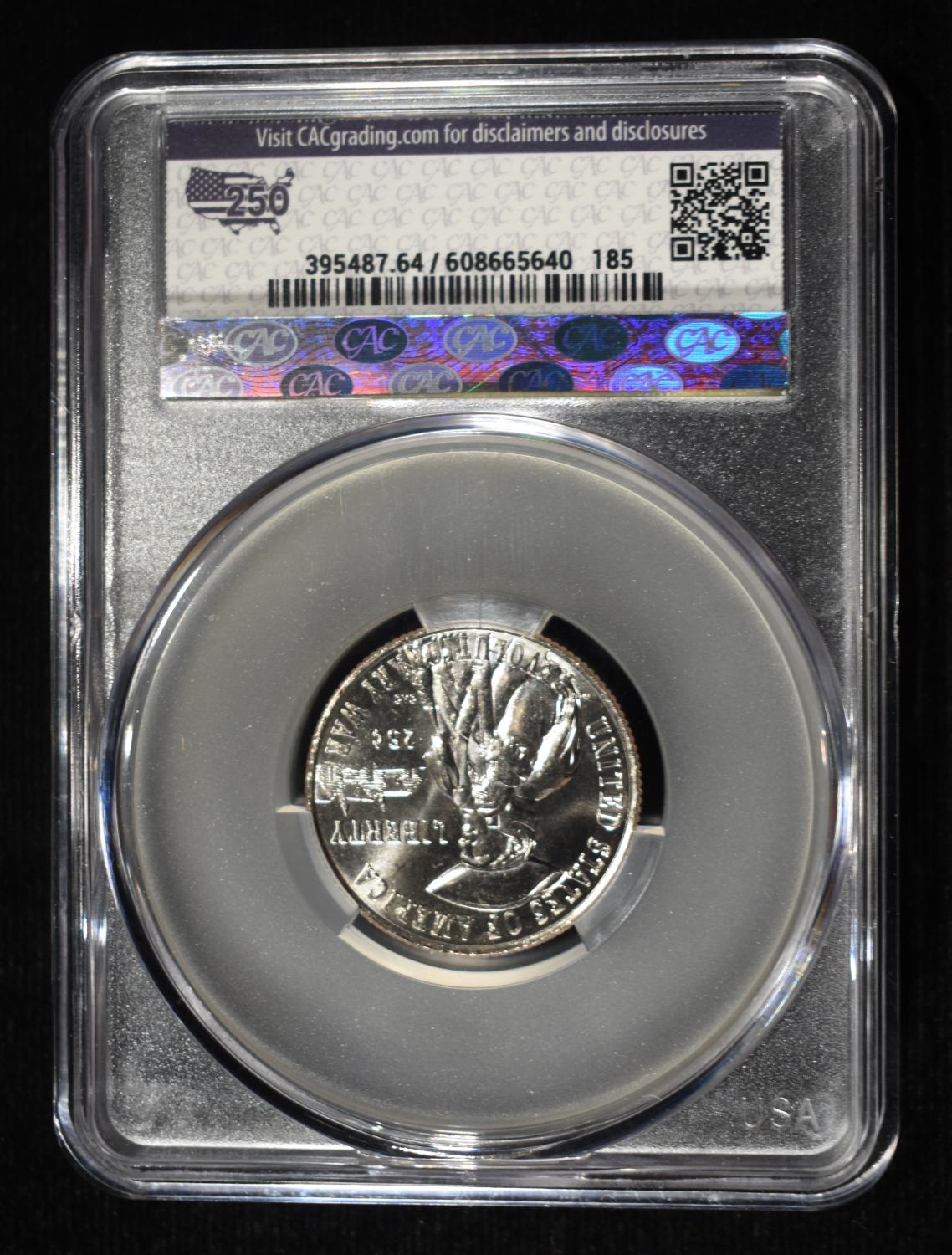 1776-2026-D REVOLUTIONARY WAR QUARTER CAC MS-64