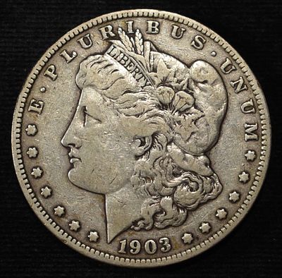 1903-S MORGAN DOLLAR VF. WEEKLY COIN & CURRENCY AUCTIONS ESTIMATE $200 - $250.