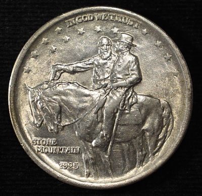 1925 STONE MOUNTAIN COMMEM HALF AU/BU. TOP RATED AUCTION HOUSE ESTIMATE $80 - $100.