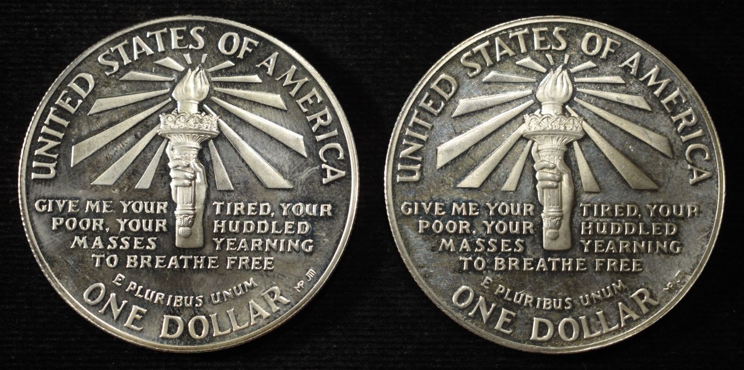(2) 1986-S $1 COMMEM 90% SILVER