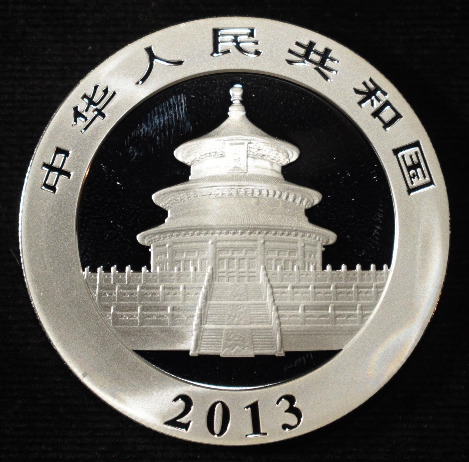 2013 10Y PANDAS 1 OZ .999 SILVER ROUND