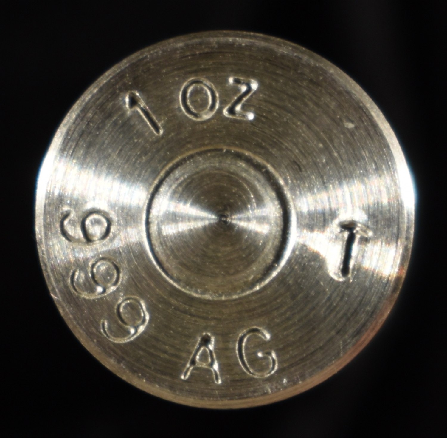 45 CAL BULLET 1 OZ .999 SILVER