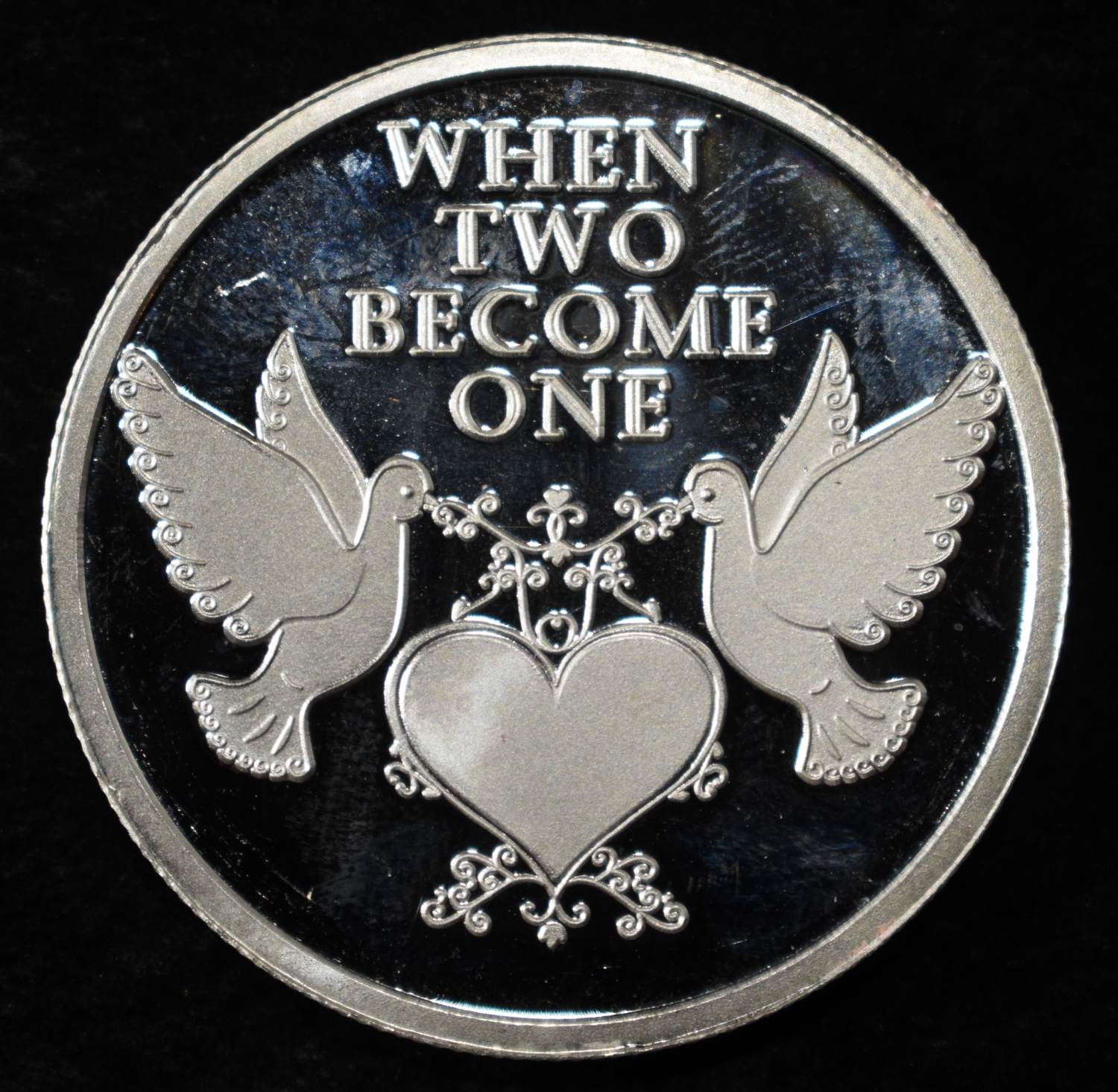 WEDDING 1 OZ .999 SILVER ROUND