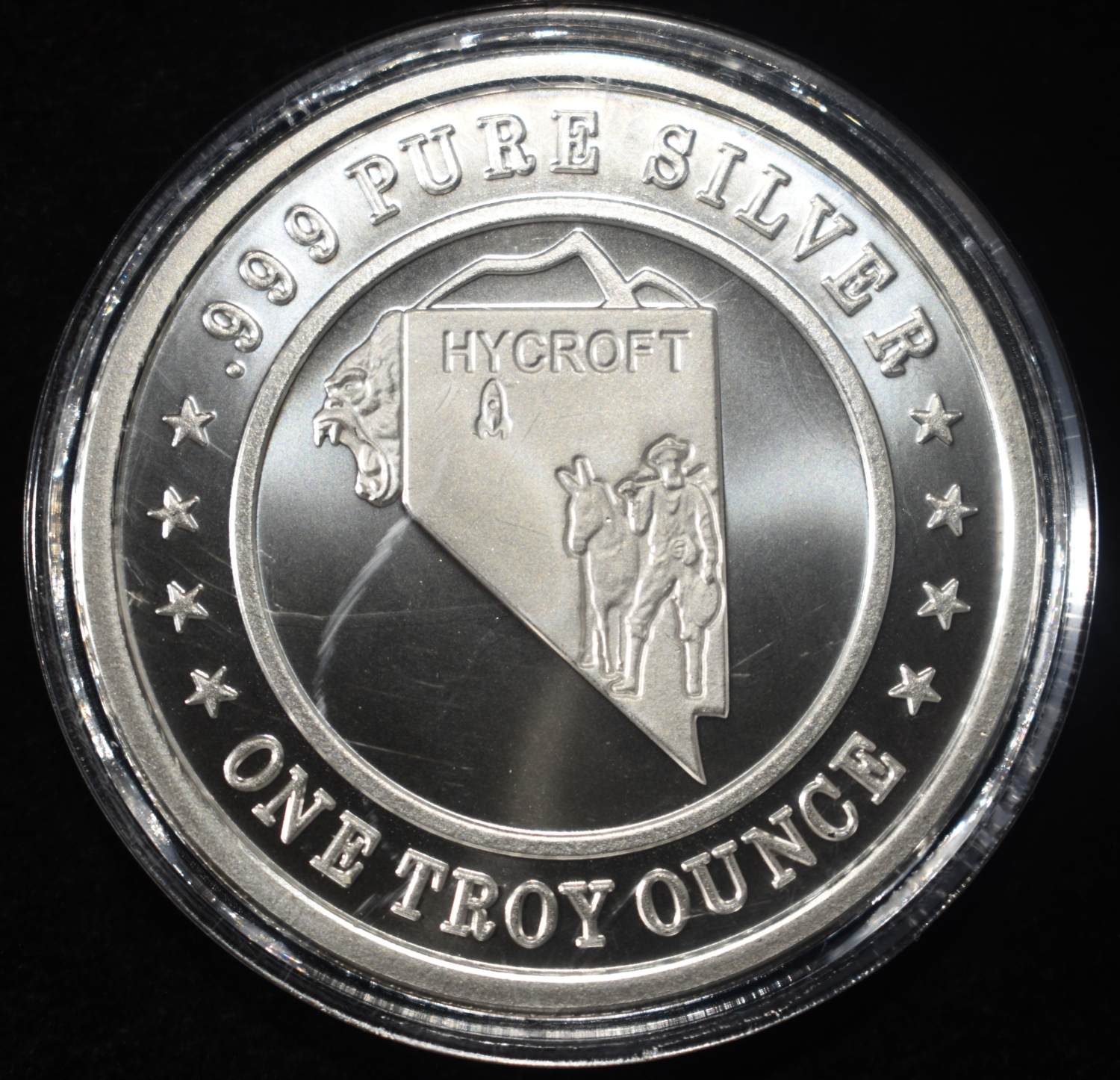 HYCROFT 1 OZ .999 SILVER ROUND