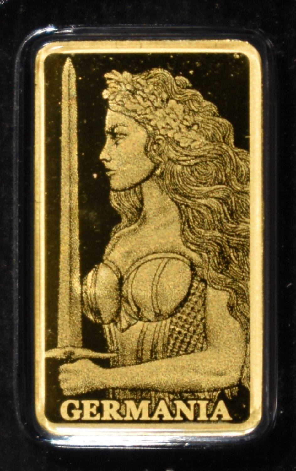 (2) GERMANIA MINT 1/200TH .9999 GOLD BARS PROOF