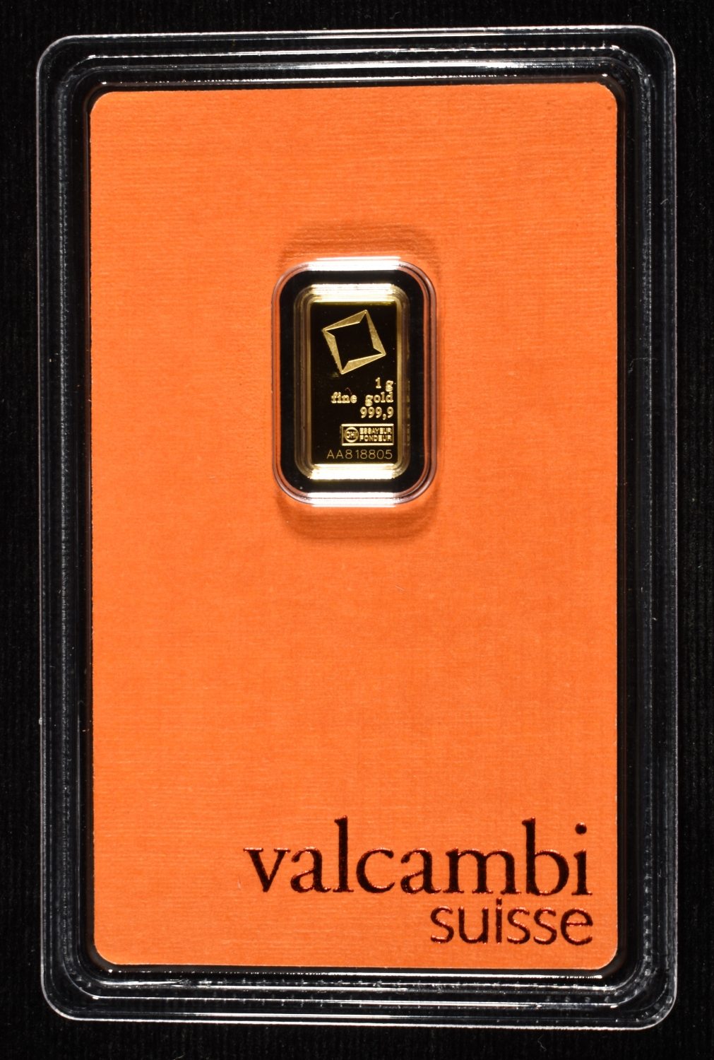 VALCAMBI SUISSE 1G .9999 GOLD BAR
