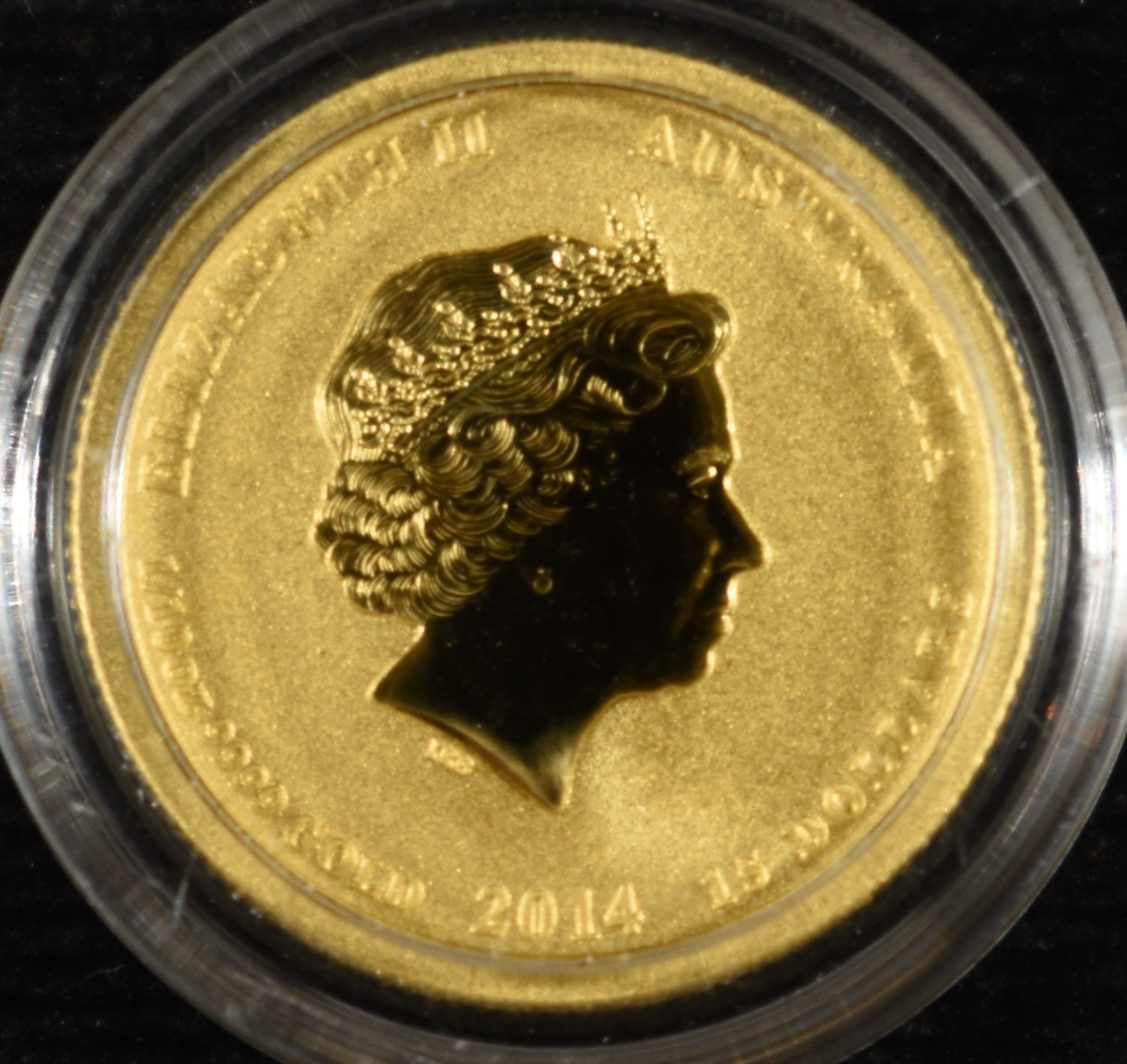 2014 AUSTRALIA $15 1/10TH OZ .9999 GOLD ROUND