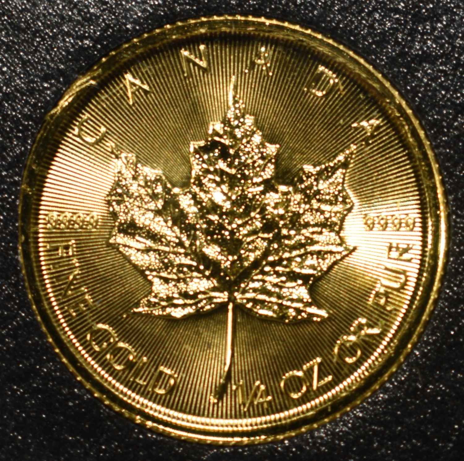 2023 MAPLE LEAF 1/4TH OZ .9999 GOLD