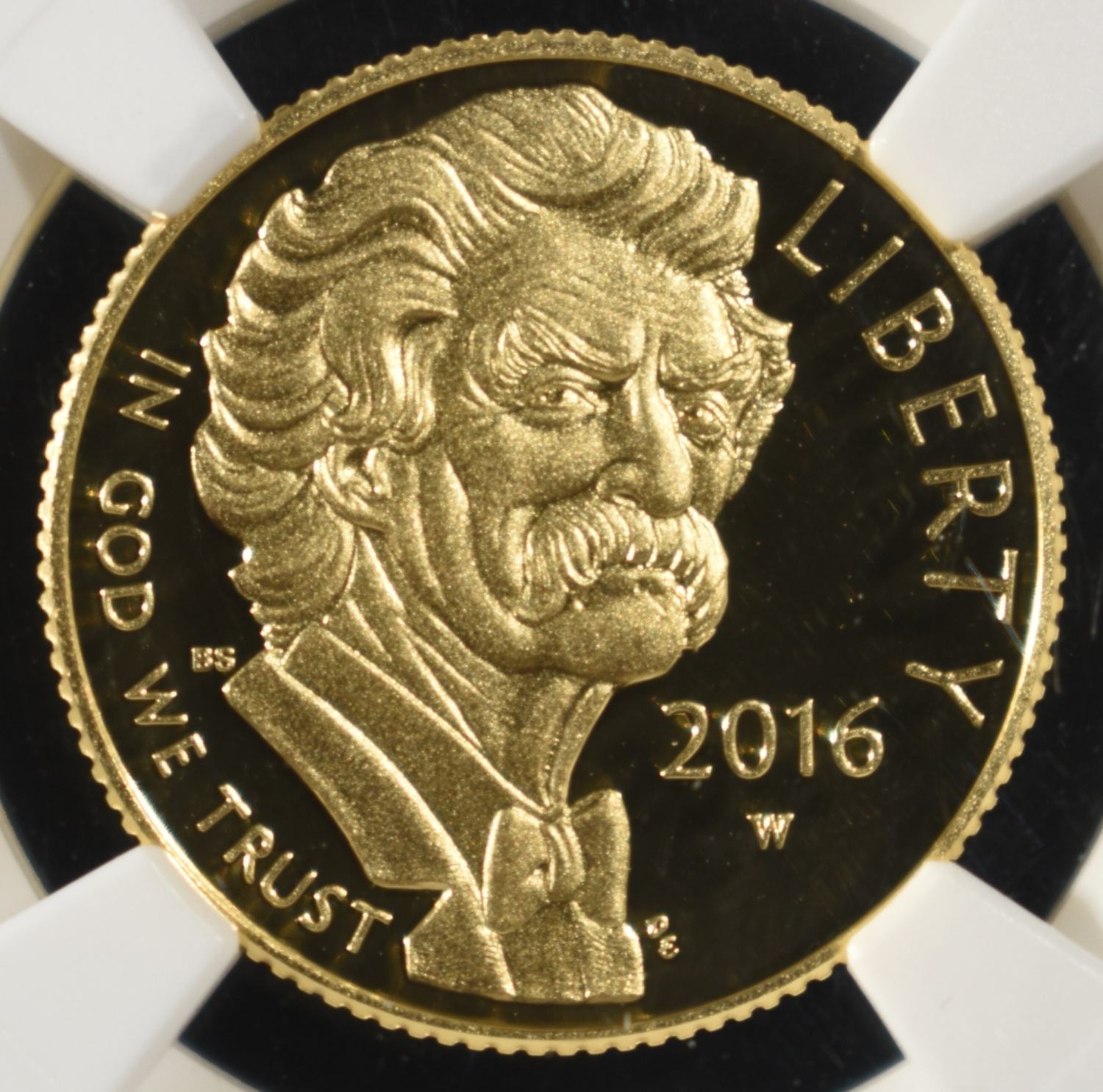 2016-W $5 GOLD MARK TWAIN NGC PF70 ULTRA CAMEO