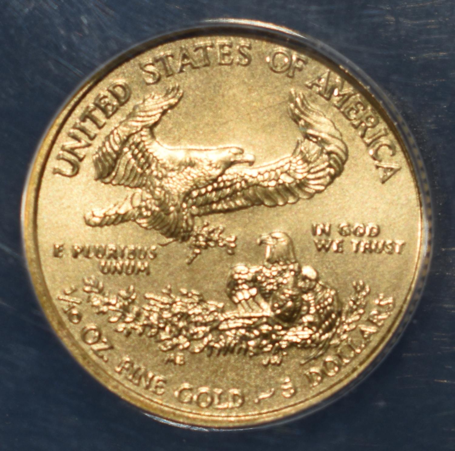 2019 $5 AMERICAN GOLD EAGLE ANACS MS70
