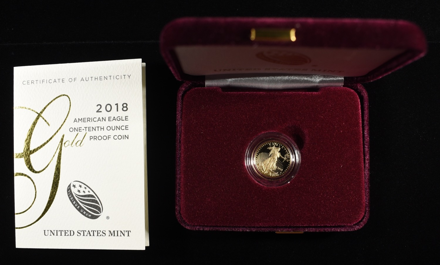2018 1/10TH OZ $5 AMERICAN GOLD EAGLE PROOF
