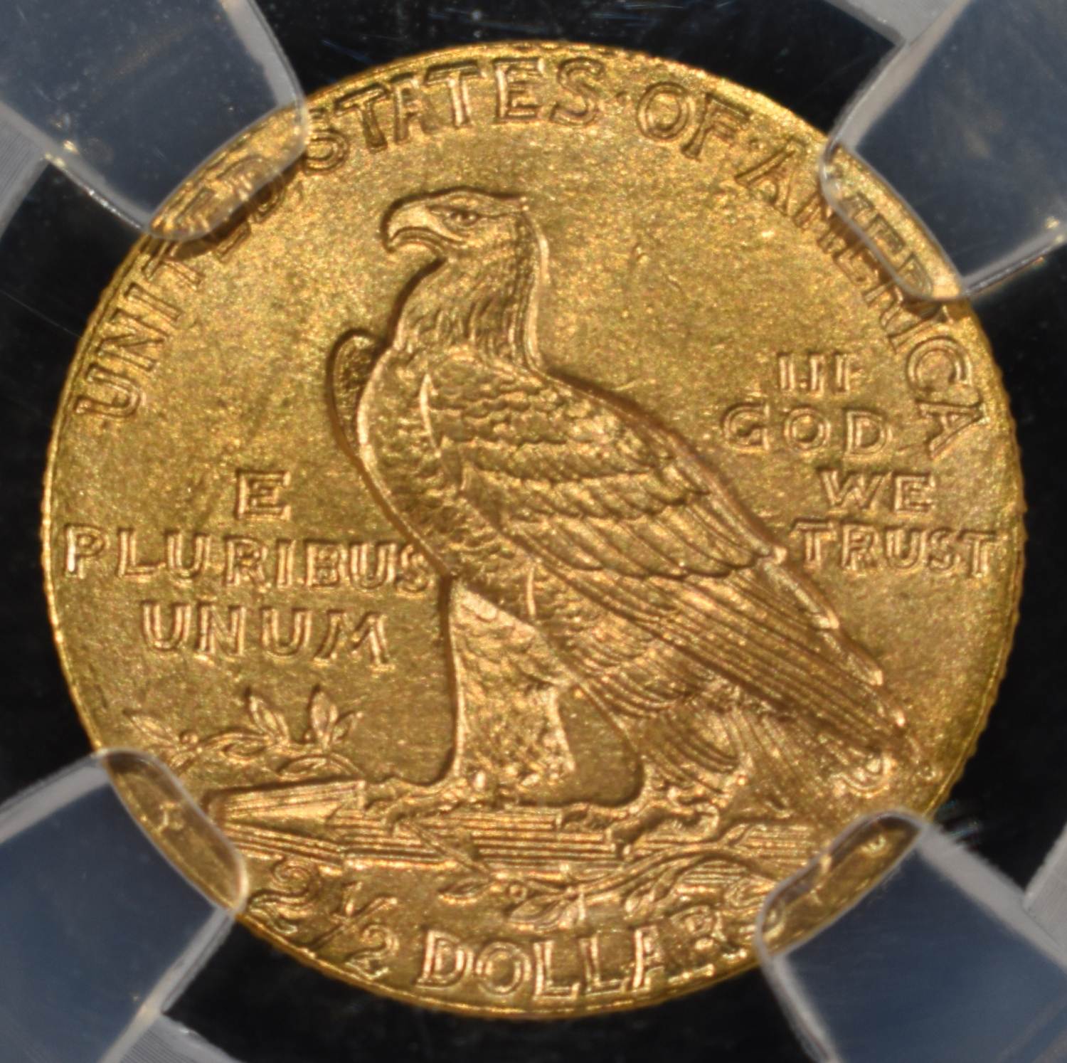 1911-D STRONG D $2.5 GOLD INDIAN NGC MS-63