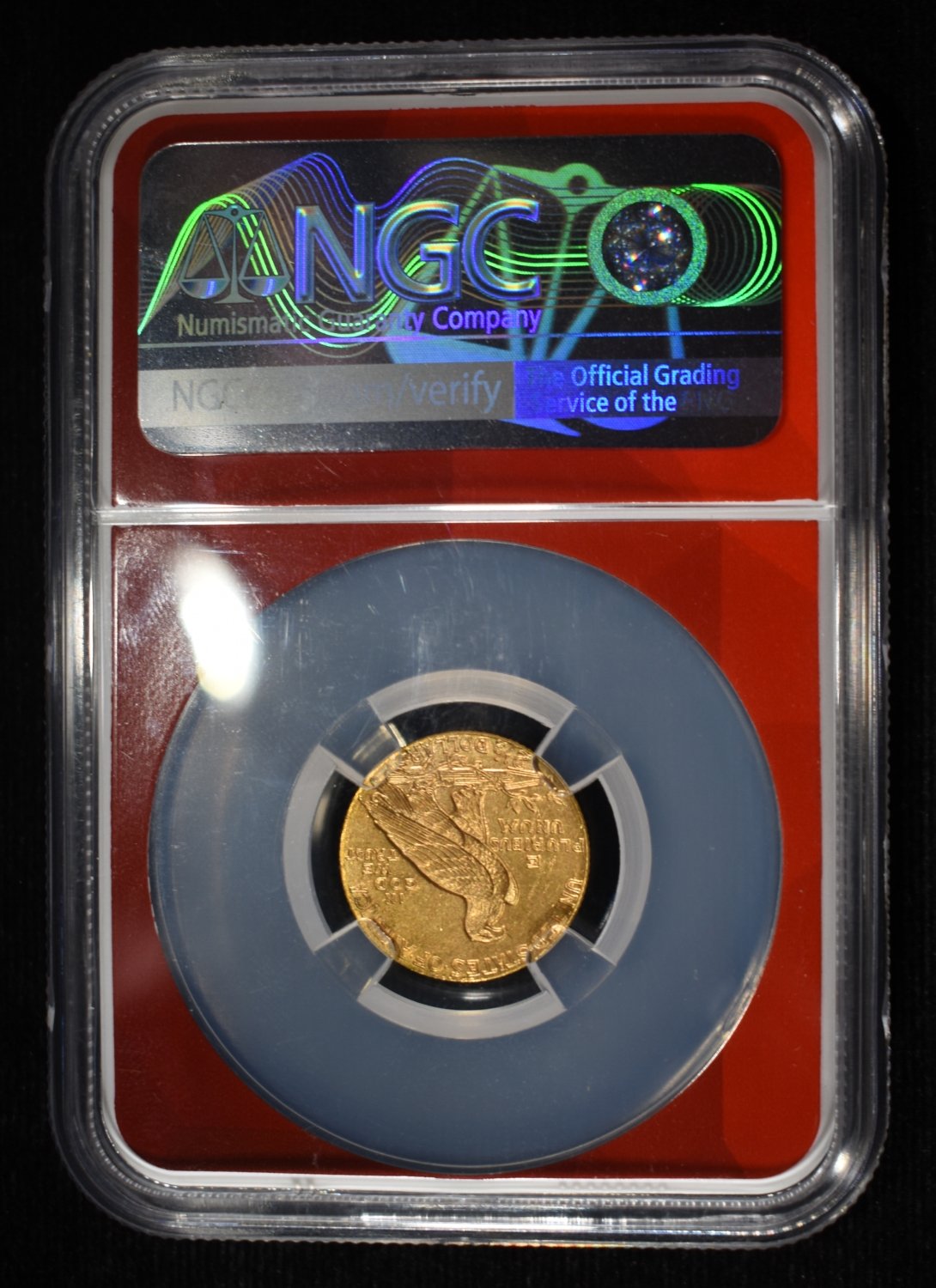 1911-D STRONG D $2.5 GOLD INDIAN NGC MS-63