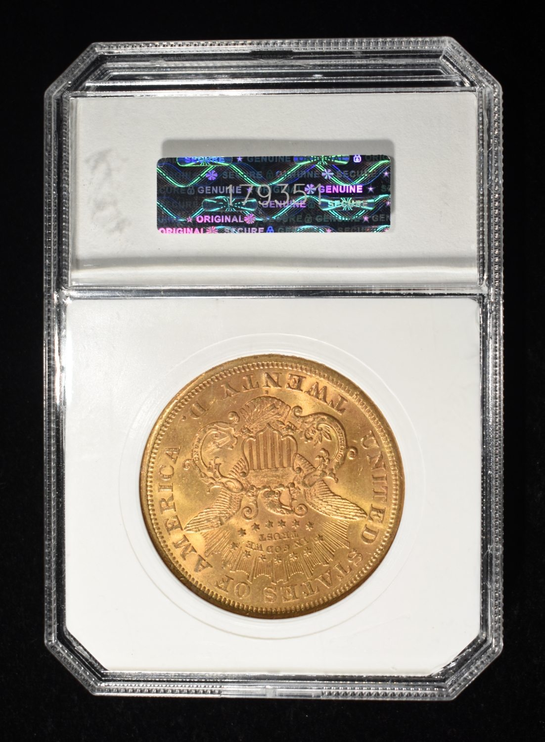 1871-S LIBERTY T2 $20 GOLD PCI CH BU