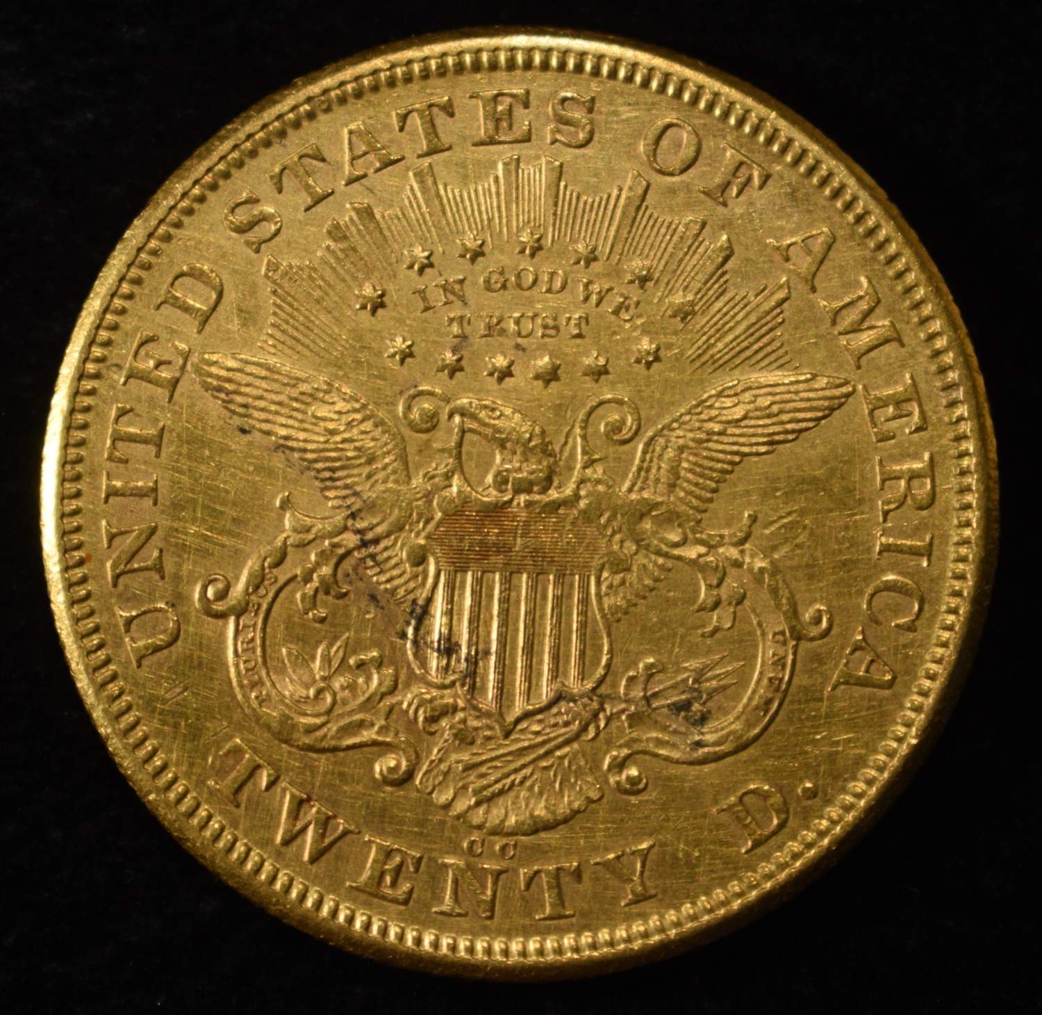 1874-CC $20 LIBERTY GOLD BU