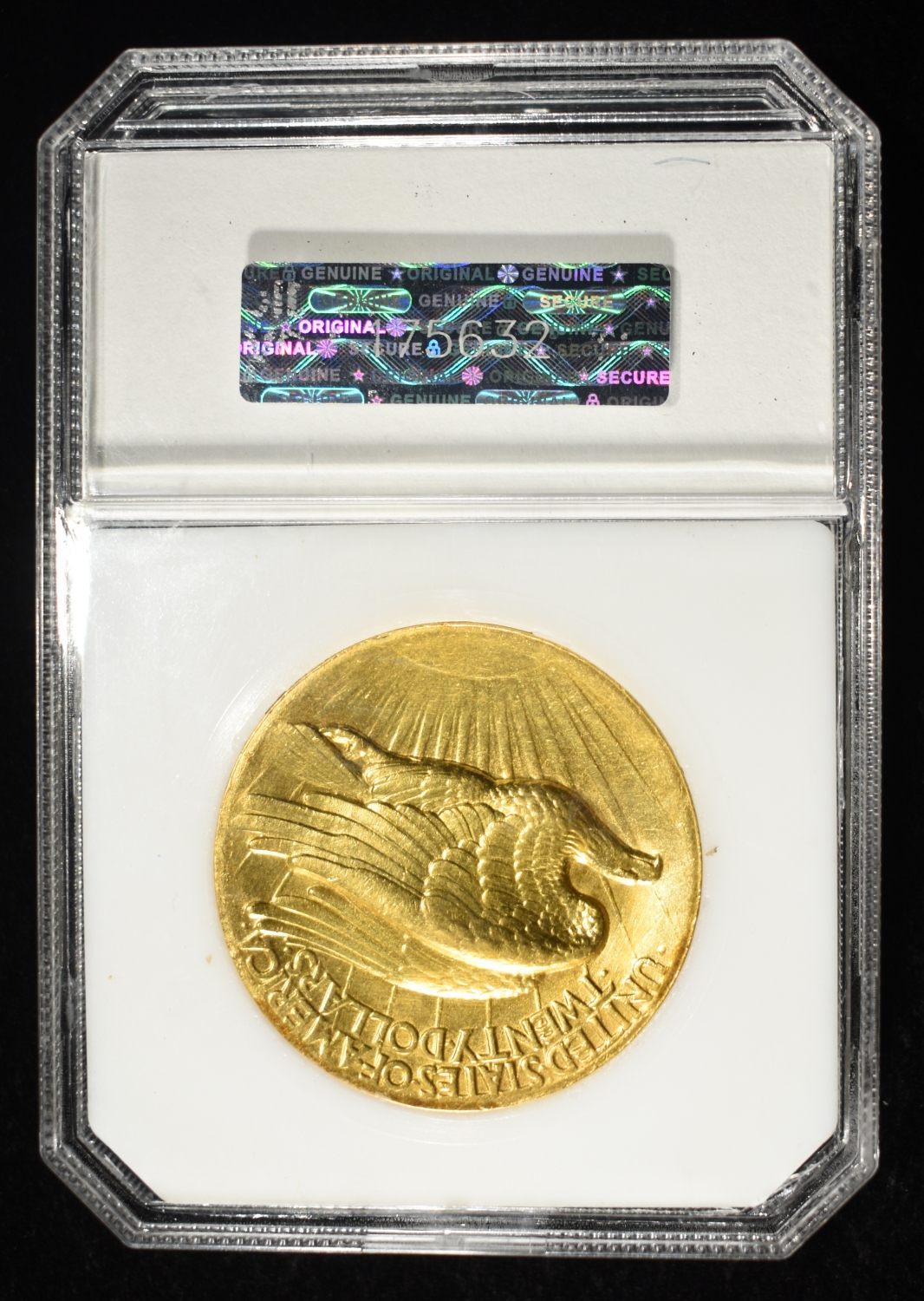 1907 $20 SAINT GAUDENS HR WIRE RIM PCI GEM BU
