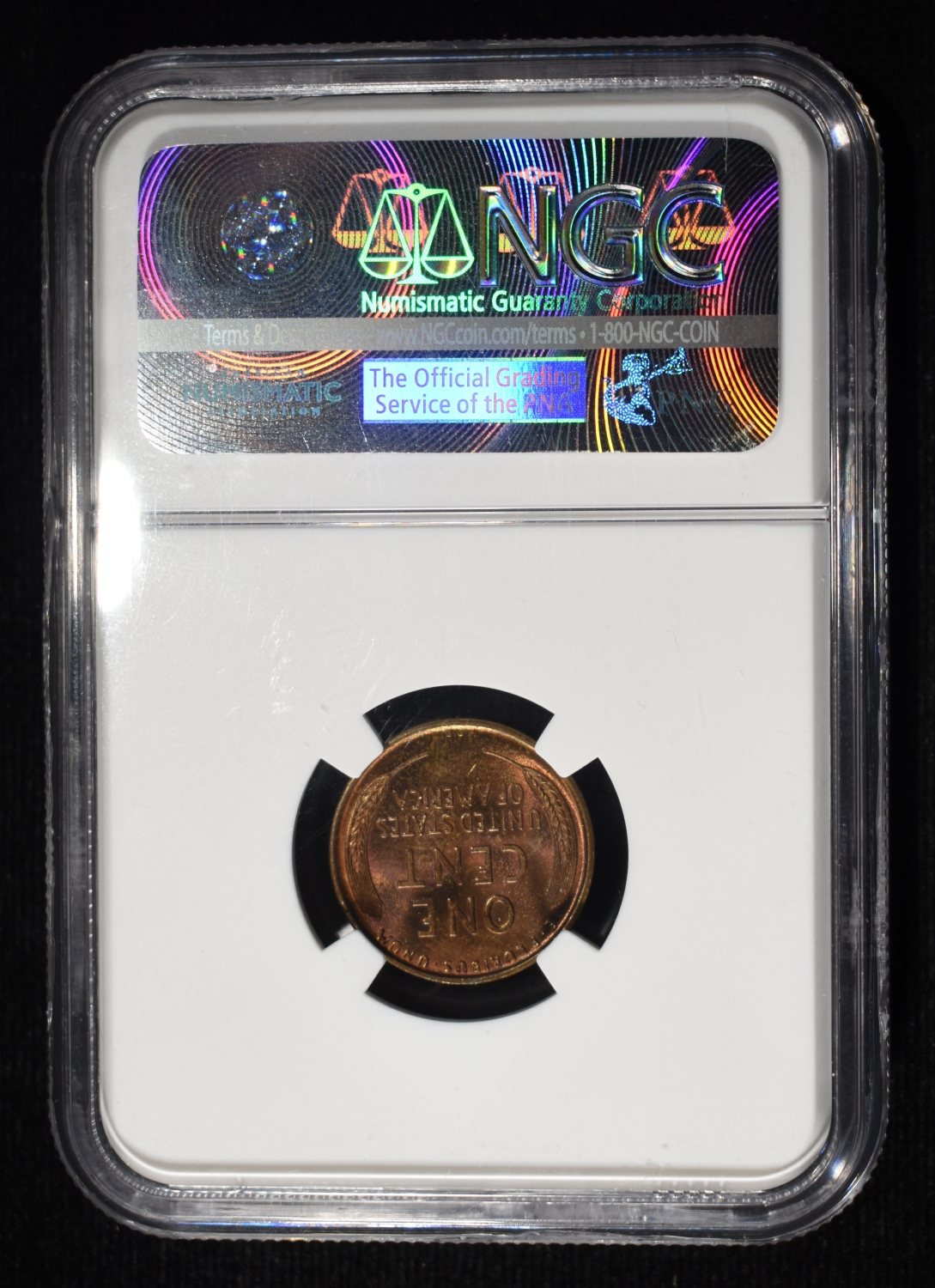 1909 VDB LINCOLN CENT NGC MS-64 RB