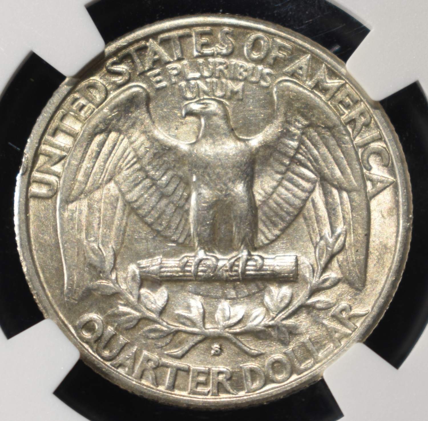 1932-S WASHINGTON 25C NGC AU DETAILS OBV SCRATCHED