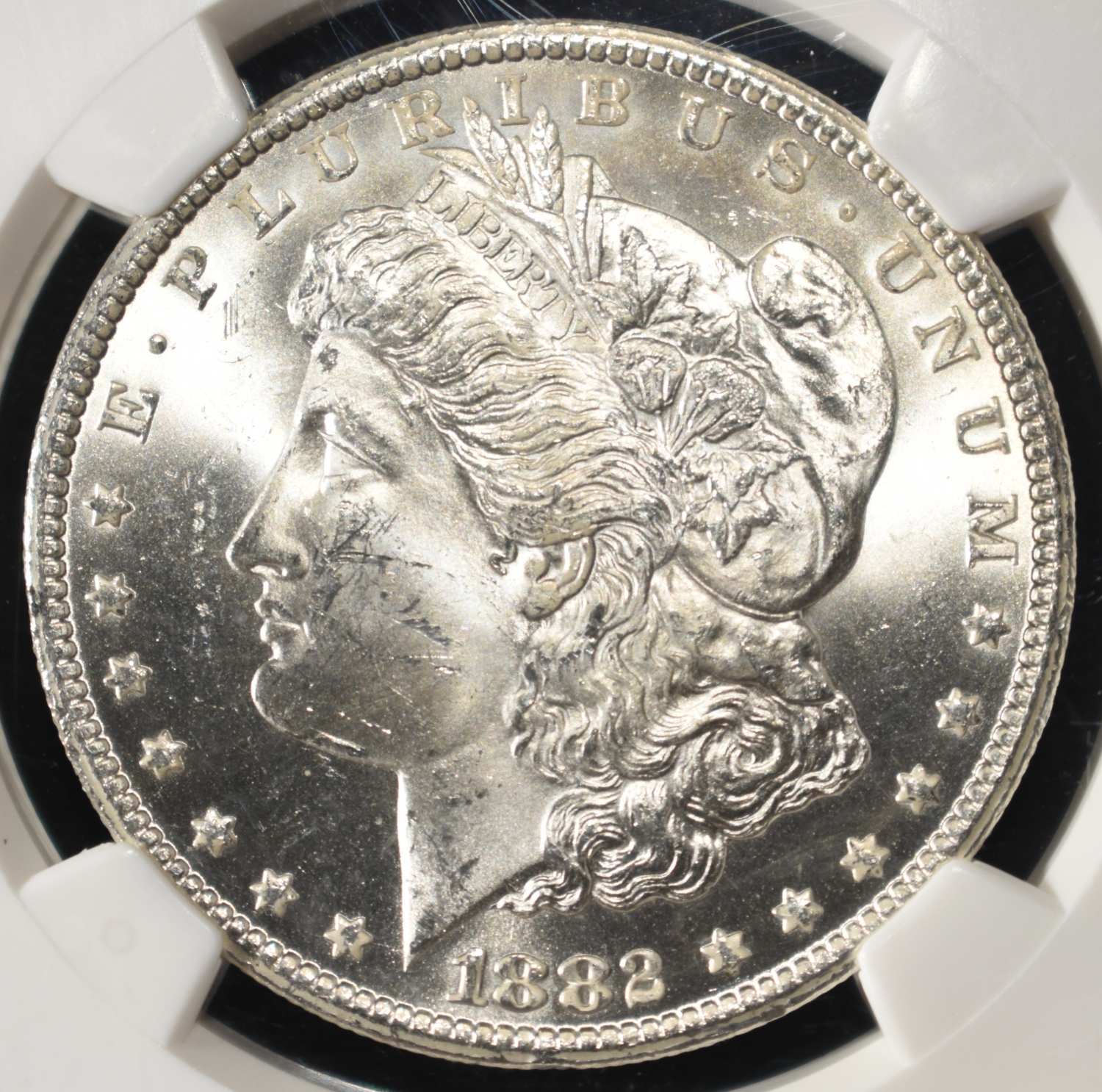 1882-CC MORGAN DOLLAR NGC MS-64