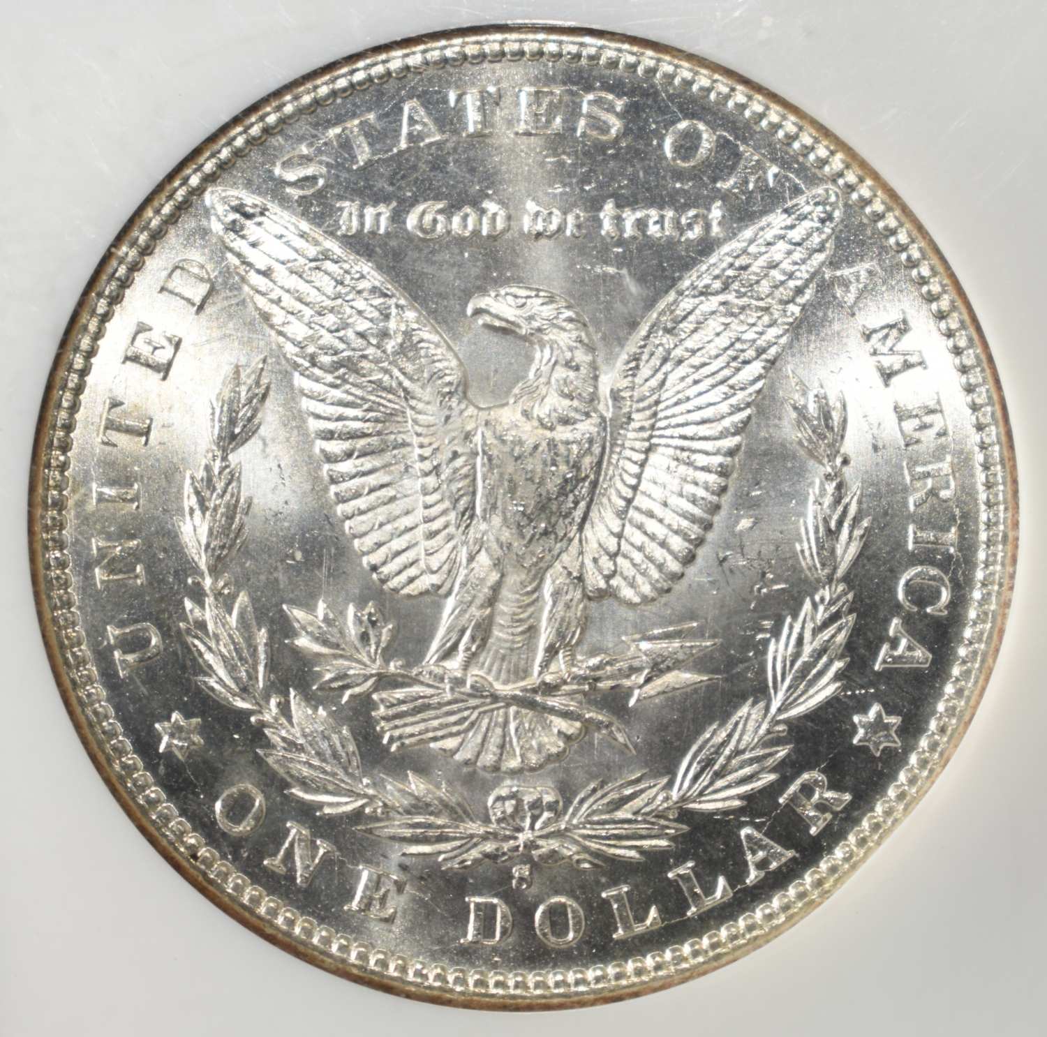 1896-S MORGAN DOLLAR NGC MS-62