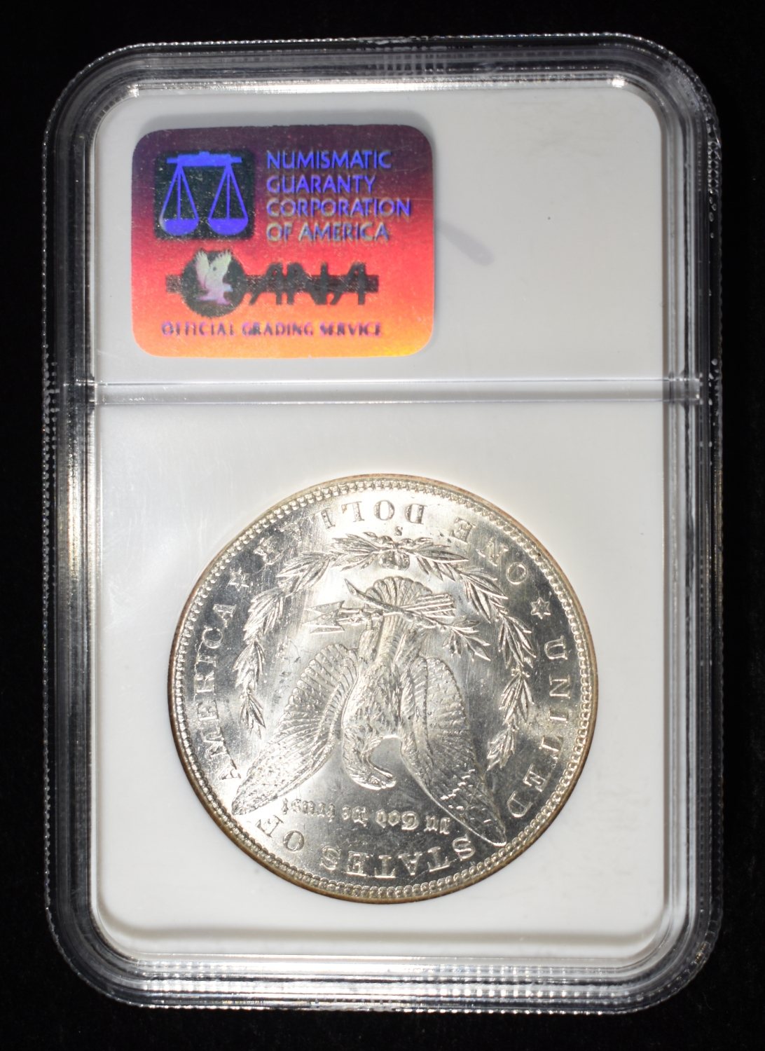 1896-S MORGAN DOLLAR NGC MS-62