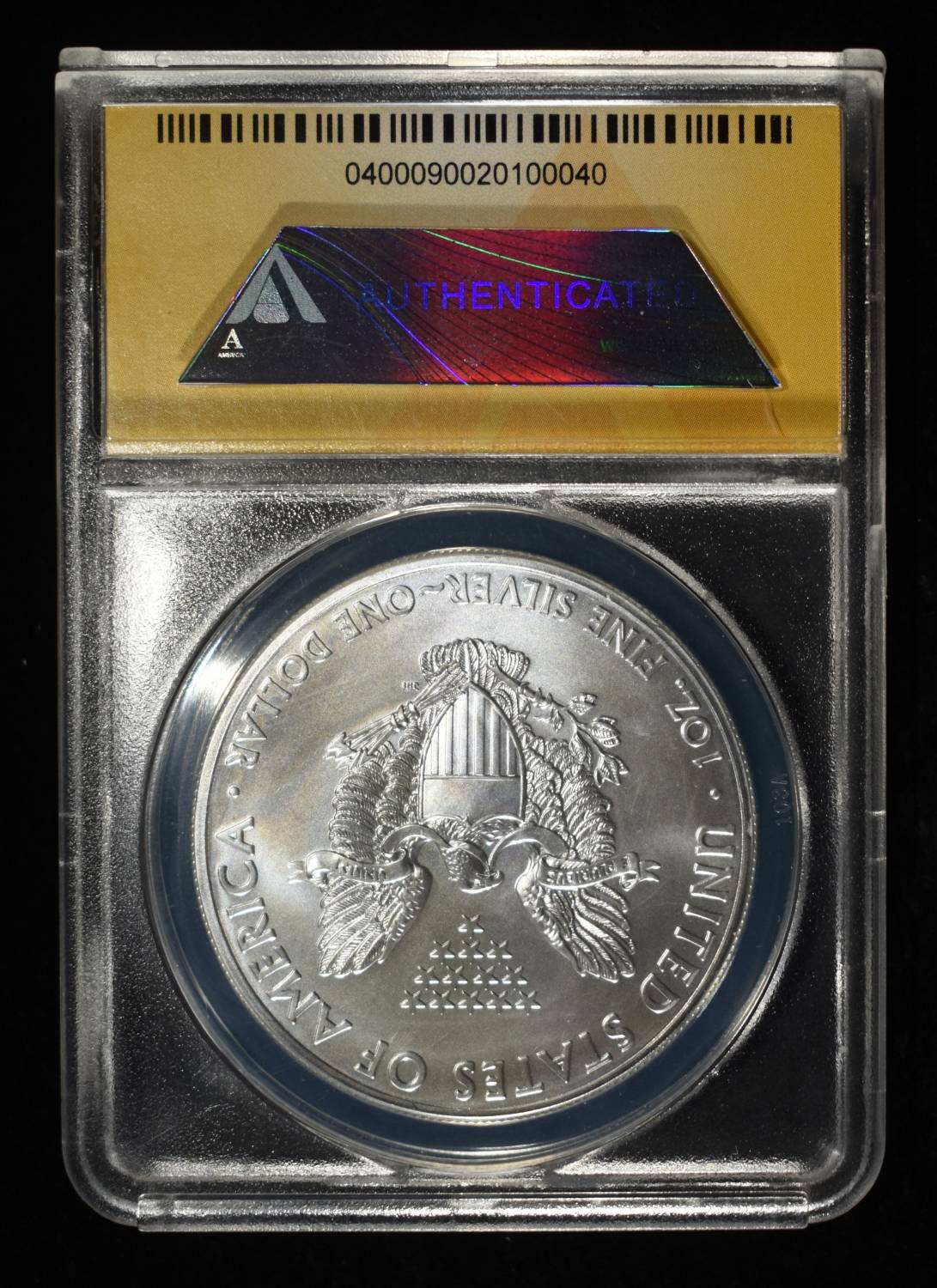 2013 (W) AMERICAN SILVER EAGLE ANACS MS70