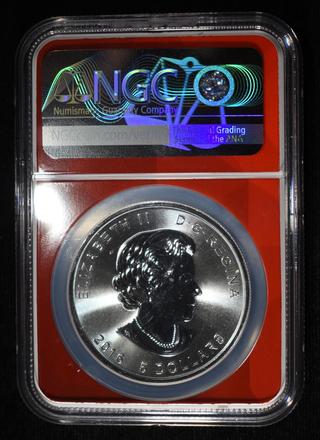 2016 1 OZ SILVER CANADA SUPERMAN NGC MS-69
