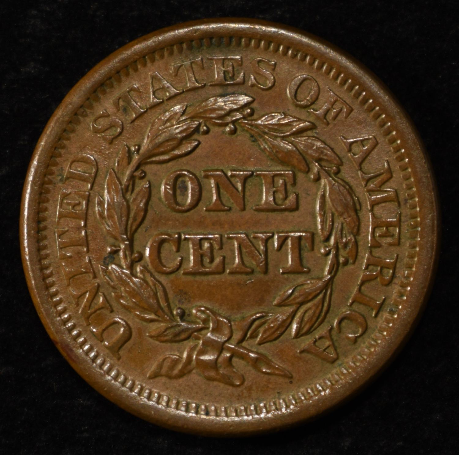 1855 LARGE CENT CH BU