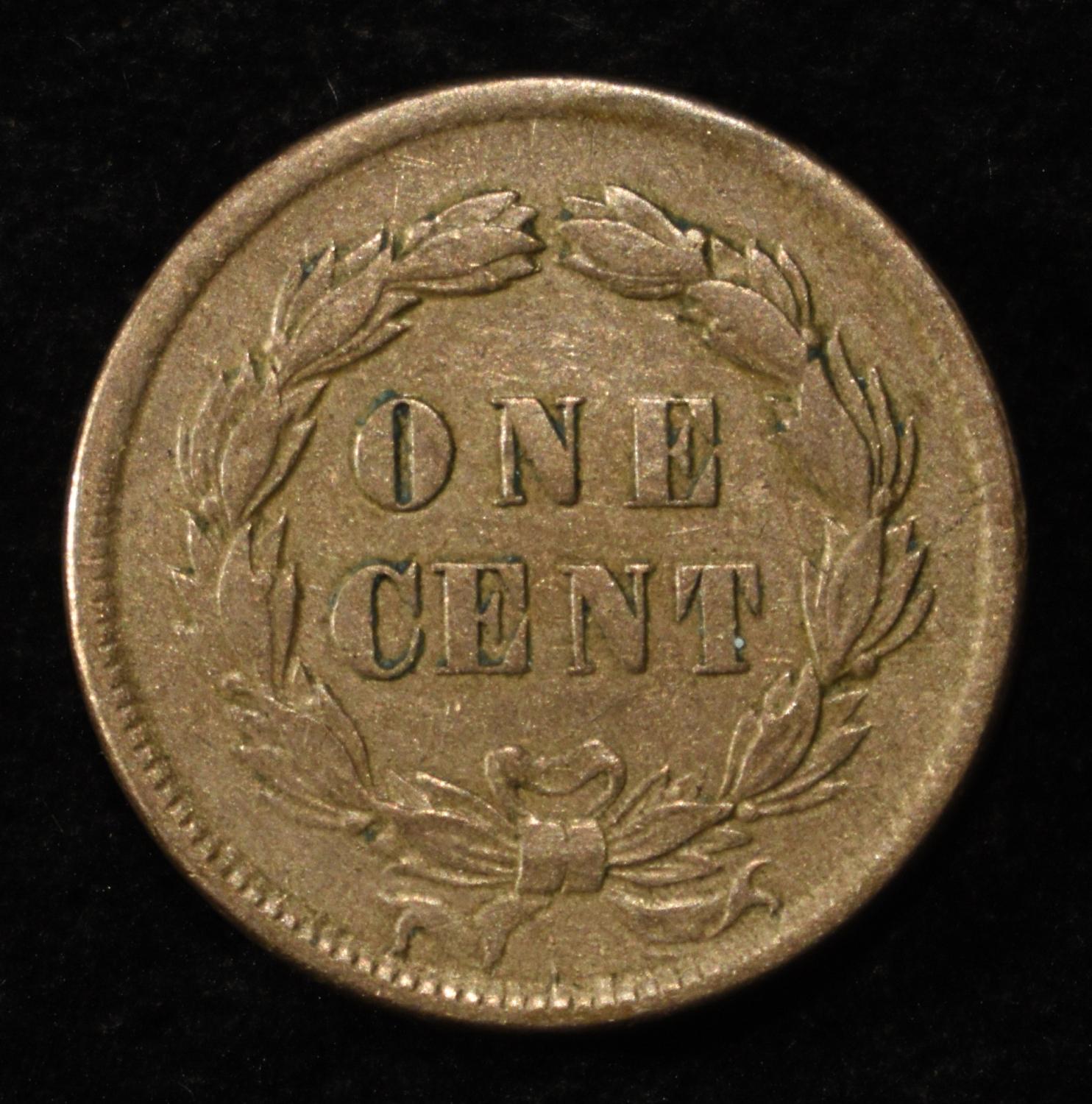 1859 INDIAN CENT XF