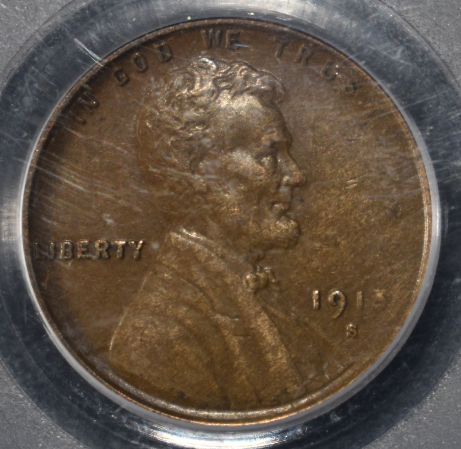 1915-S LINCOLN CENT PCGS XF-45