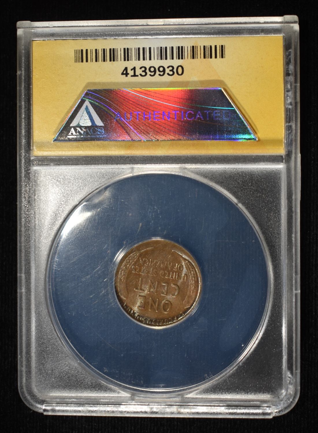 1925-D LINCOLN CENT ANACS MS-61 BN
