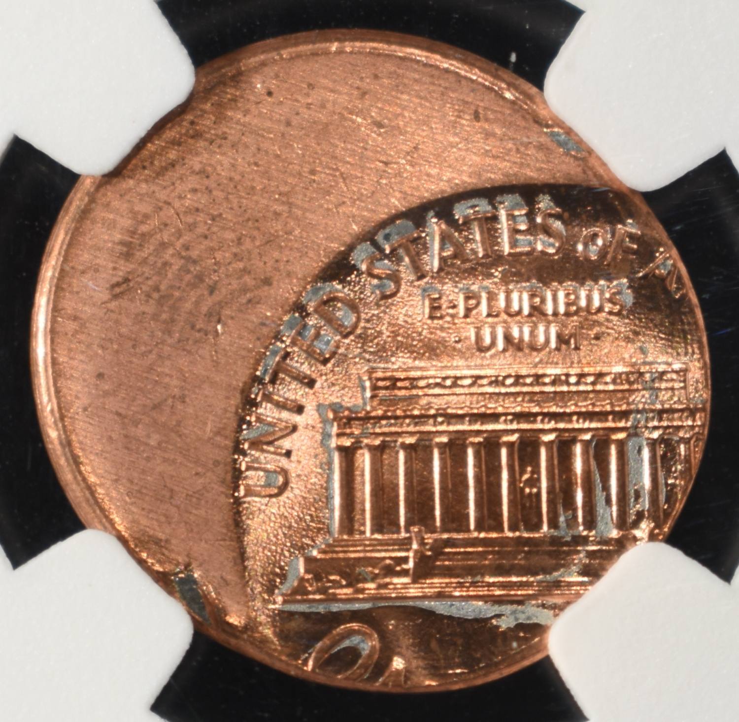 MINT ERROR UNC LINCOLN CENT NGC OFF CENTER BU