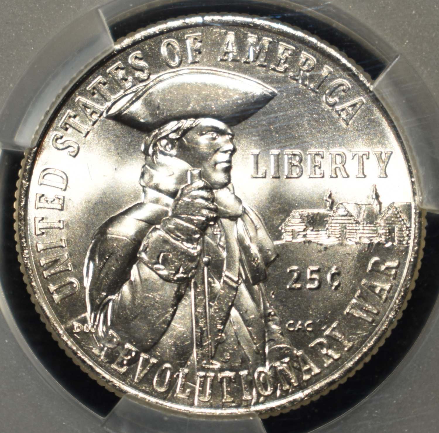 1776-2026-D REVOLUTIONARY WAR QUARTER CAC MS-64