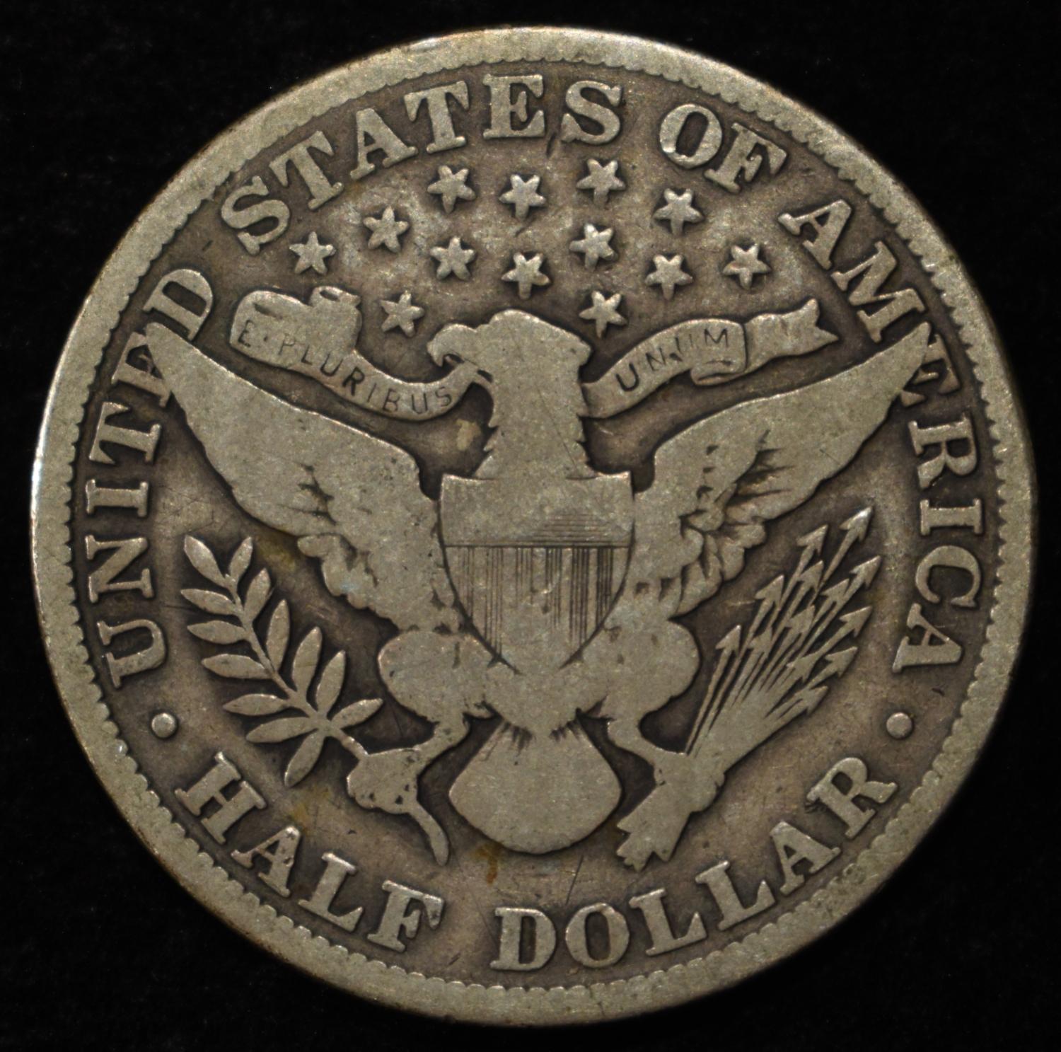 1913 BARBER HALF DOLLAR VG