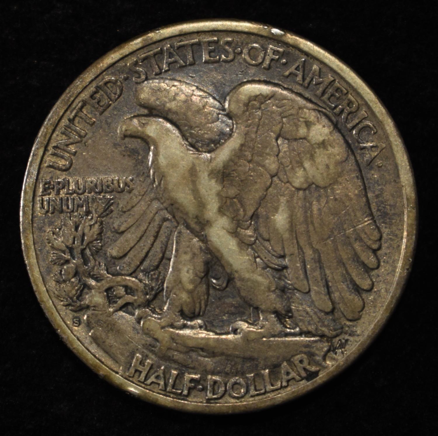 1921-S WALKING LIBERTY HALF DOLLAR VF