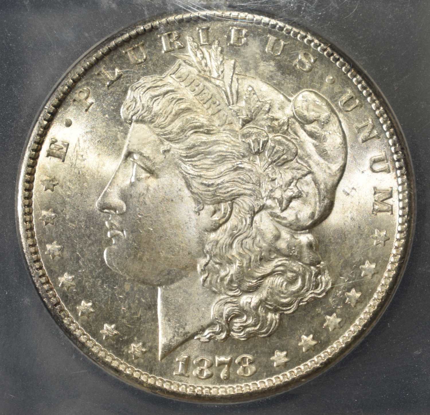 1878-S MORGAN DOLLAR ICG MS-65