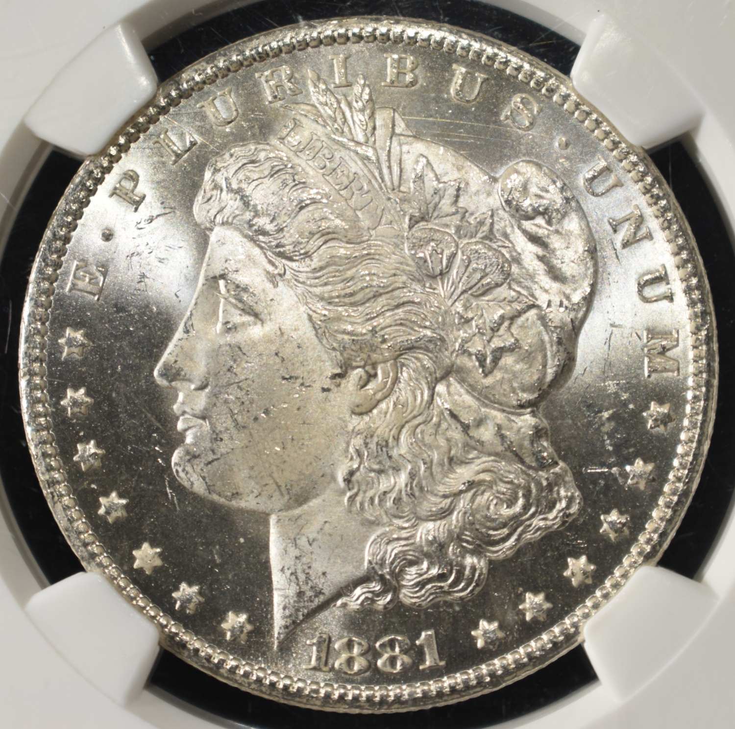 1881-CC MORGAN DOLLAR NGC MS-64+