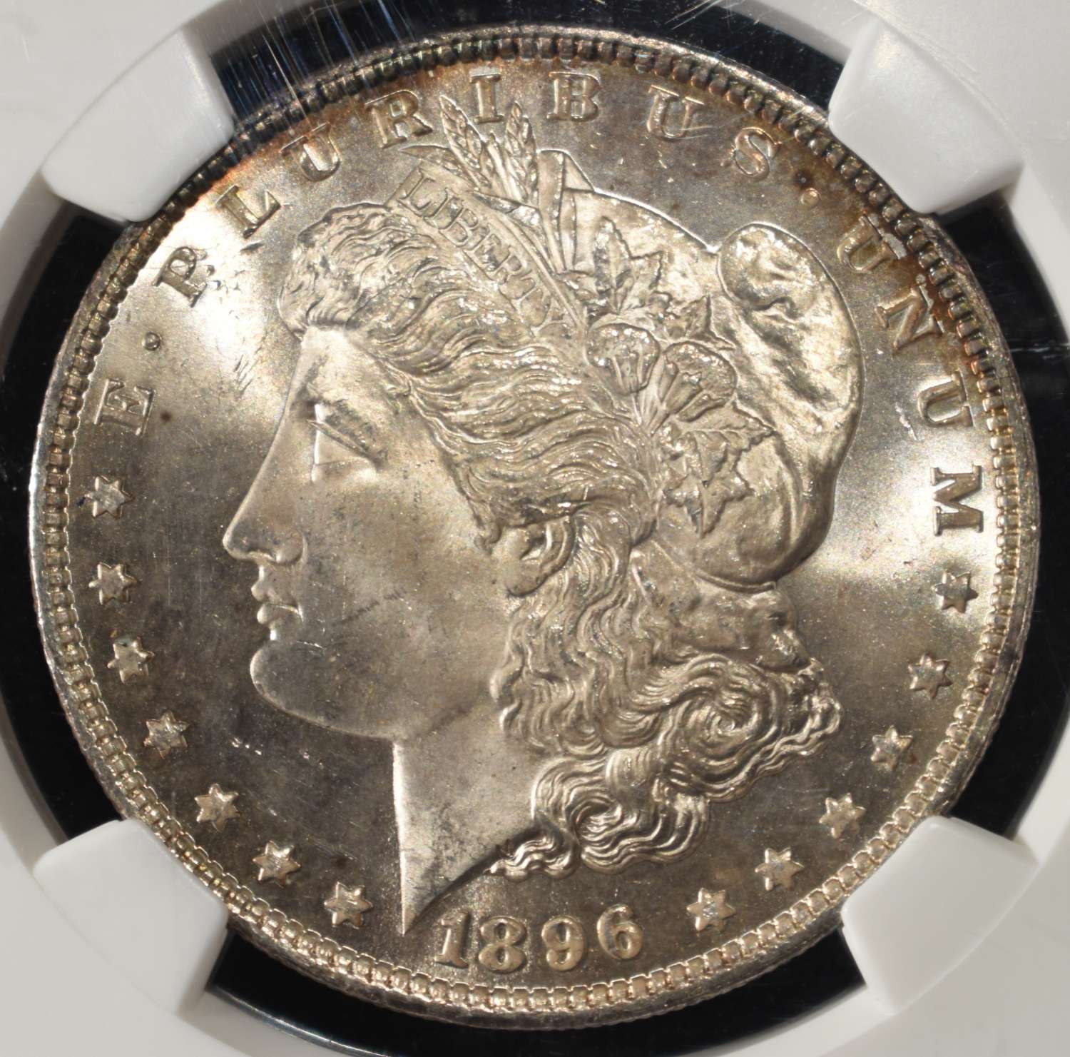 1896 MORGAN DOLLAR NGC MS-64+