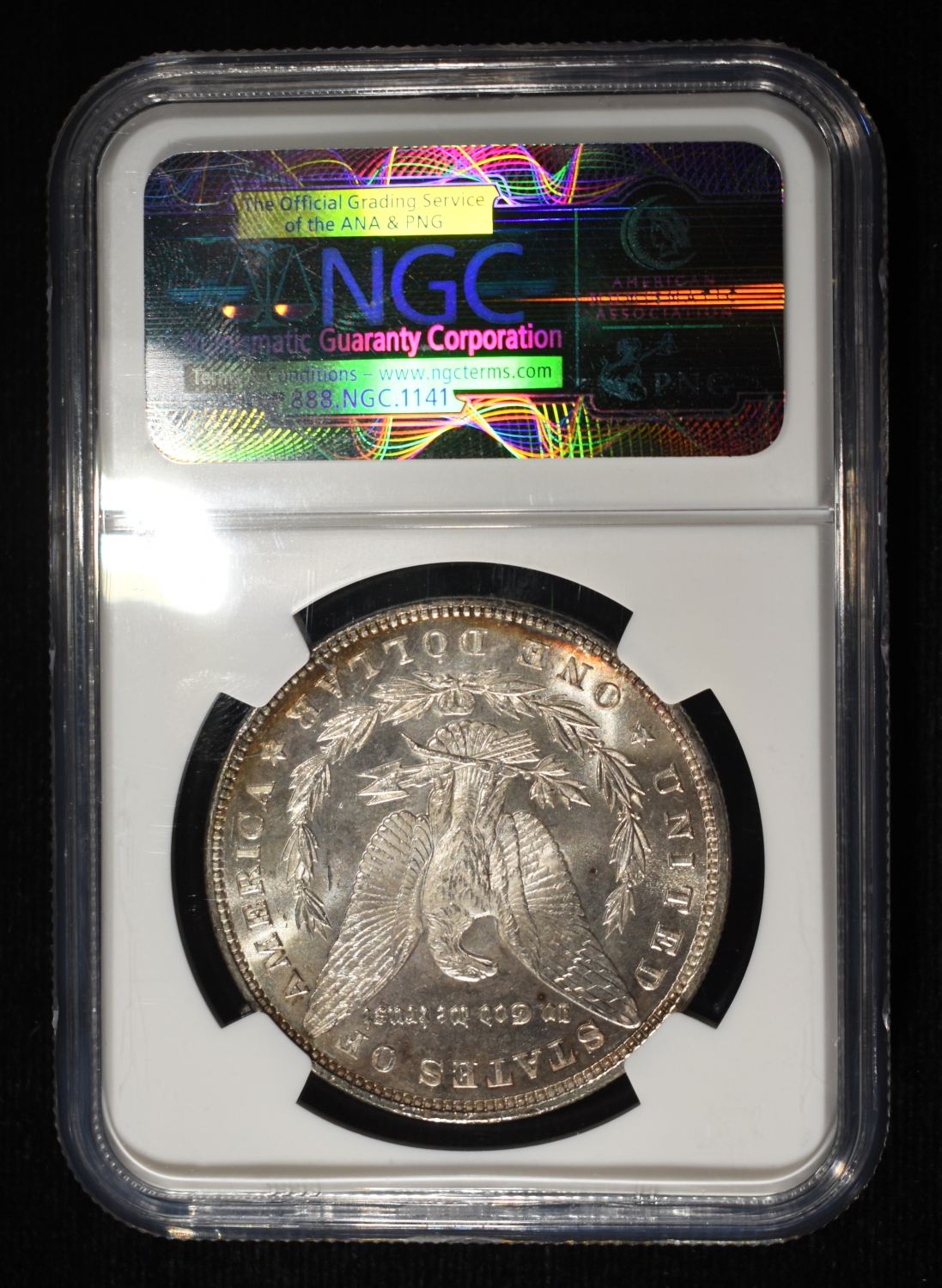 1896 MORGAN DOLLAR NGC MS-64+