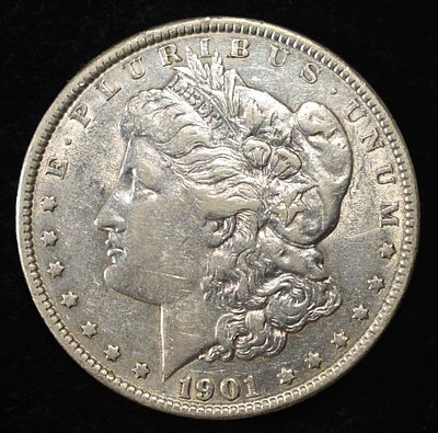 1901 MORGAN DOLLAR XF. TOP RATED AUCTION HOUSE ESTIMATE $250 - $300.